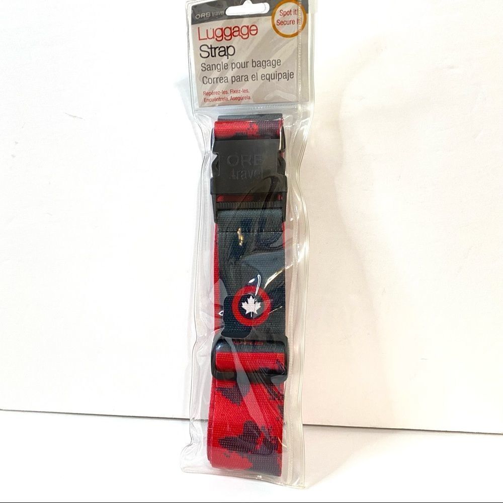 New in Package ORB Travel Luggage Strap LS260 RG Black Red Canada